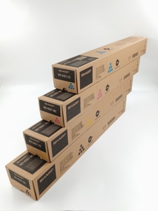 Zestaw CMYK SHARP MX-61GT-CC/YC/MC/BC